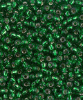 Miyuki Seed Beads 8/0 Green Silver Lined (50g) Miyuki Seed Beads 8/0 Green Silver Lined (50g)