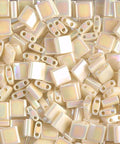 Miyuki Tila Beads Ivory Pearl Ceylon AB, Colour 0486 Miyuki Tila Beads Ivory Pearl Ceylon AB, Colour 0486