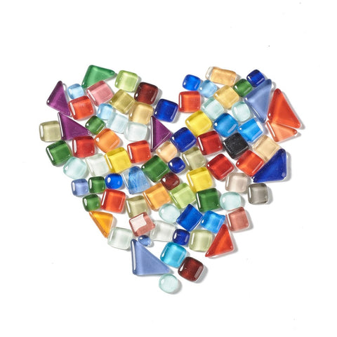 Mosaic Tiles Glass Cabochons, for Home Decoration or DIY Crafts, Mixed Shape, Mixed Color Mosaic Tiles Glass Cabochons, for Home Decoration or DIY Crafts, Mixed Shape, Mixed Color