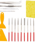 Mosaic Tools for Beginner Supplies including Scraper Sponge, Tweezers, Needle Files Mosaic Tools for Beginner Supplies including Scraper Sponge, Tweezers, Needle Files