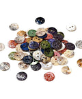 Mother of Pearl Buttons, Akoya Shell Button, Dyed, Flat Round, Mixed Color, 10x1mm Mother of Pearl Buttons, Akoya Shell Button, Dyed, Flat Round, Mixed Color, 10x1mm