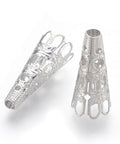 Multi-Petal 304 Stainless Steel Bead Cones, 22x9mm Multi-Petal 304 Stainless Steel Bead Cones, 22x9mm