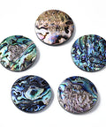 Natural Abalone & Freshwater Shell Round Pendant – 40mm Natural Abalone Shell Round Pendant 40mm | BalzarCrafts