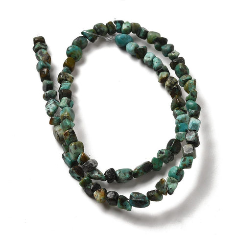 Natural African Turquoise Jasper Beads Strands, Nuggets, Tumbled Stone Natural African Turquoise Jasper Beads Strands, Nuggets, Tumbled Stone