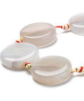 Natural Agate Beads, Flat Round, 24.5~25x6~6.5mm Natural Agate Beads, Flat Round, 24.5~25x6~6.5mm