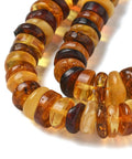 Natural Amber Beads Strand, Disc Natural Amber Beads Strand, Disc