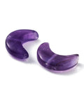 Natural Amethyst Beads, Half Moon, 11-12mm Natural Amethyst Beads, Half Moon, 11-12mm
