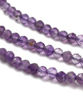 Natural Amethyst Beads Strands, Faceted, Round, 3mm, hole: 0.7mm Natural Amethyst Beads Strands, Faceted, Round, 3mm, hole: 0.7mm