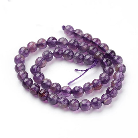 Natural Amethyst Beads Strands, Round, 4mm Natural Amethyst Beads Strands, Round, 4mm