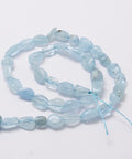 Natural Aquamarine Nugget Beads Strand – 6~12mm, 16 inch Natural Aquamarine Nugget Beads Strand – 6~12mm, 16 inch