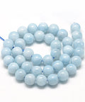 Natural Aquamarine Round Beads Strand – 10mm Natural Aquamarine Round Beads Strand – 10mm