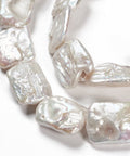 Natural Baroque Cultured Freshwater Keshi Pearls, Rectangle, Creamy White Natural Baroque Cultured Freshwater Keshi Pearls, Rectangle, Creamy White