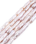 Natural Baroque Pearl Keshi Pearl, Cultured Freshwater Pearl, Toothpick, Seashell Color Natural Baroque Pearl Keshi Pearl, Cultured Freshwater Pearl, Toothpick, Seashell Color