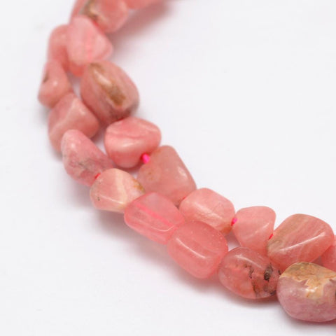 NATURAL RHODOCHROSITE Natural Bead Strands, Nuggets, 4~8mm Natural Bead Strands, Nuggets, 4~8mm