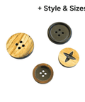 Natural Buffalo Horn Buttons – Round Buttons for Sewing & Crafts Natural Buffalo Horn Buttons – Round Buttons for Sewing & Crafts