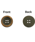 STYLE 4 / 3X 20MM / 4 HOLE Natural Buffalo Horn Buttons – Round Buttons for Sewing & Crafts Natural Buffalo Horn Buttons – Round Buttons for Sewing & Crafts