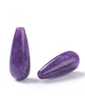 Natural Charoite Beads, Half Drilled, Teardrop 20-21mm Natural Charoite Beads, Half Drilled, Teardrop 20-21mm
