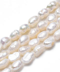 Natural Cultured Freshwater Pearl Beads, Oval, Seashell Color about 6~8.5mm long Natural Cultured Freshwater Pearl Beads, Oval, Seashell Color about 6~8.5mm long