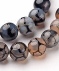 Natural Dragon Veins Agate Beads Strands, Round, Dyed & Heated 6mm Natural Dragon Veins Agate Beads Strands, Round, Dyed & Heated Size: about 6mm in diameter, hole: 1mm; about 64pcs/strand, 14.5"