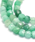 Natural Emerald Beads Strands, Faceted Cube Gemstone Beads, 4–4.5mm Natural Emerald Beads Strands, Faceted Cube Gemstone Beads, 4–4.5mm