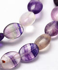 Natural Fluorite Bead Strands, Flat Oval, 12x9x5~6mm Natural Fluorite Bead Strands, Flat Oval, 12x9x5~6mm