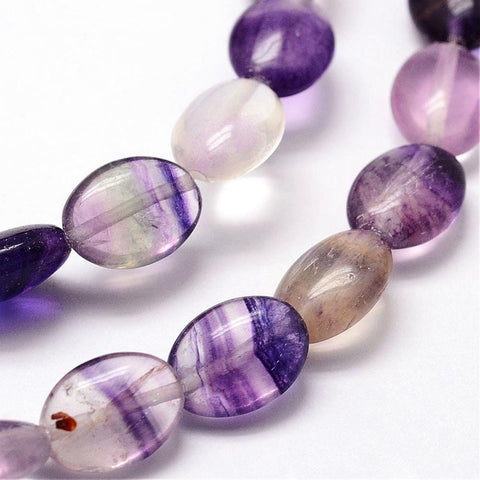 Natural Fluorite Bead Strands, Flat Oval, 12x9x5~6mm Natural Fluorite Bead Strands, Flat Oval, 12x9x5~6mm