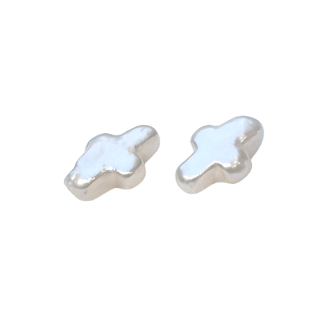 GRADE A Natural Freshwater Pearl, Cross, Seashell Color, about 10x15mm - hole about 0.8mm Natural Freshwater Pearl, Cross, Seashell Color, about 10x15mm - hole about 0.8mm
