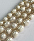 WHITE Natural Freshwater Rice Pearl Beads, 7-8mm Natural Freshwater Rice Pearl Beads, 7-8mm