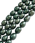 GREEN Natural Freshwater Rice Pearl Beads, 7-8mm Natural Freshwater Rice Pearl Beads, 7-8mm