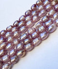 PURPLE HUE Natural Freshwater Rice Pearls 6-7mm Pink / Purple Pearls - hole 0.8mm Natural Freshwater Rice Pearls 6-7mm Pink / Purple Pearls - hole 0.8mm