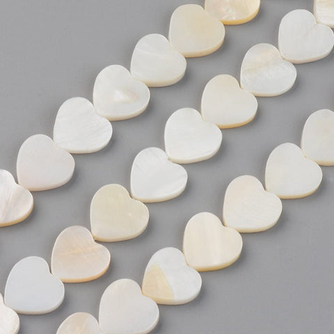 Natural Freshwater Shell Beads, Heart, Seashell Color, 12.5x13x3mm Natural Freshwater Shell Beads, Heart, Seashell Color, 12.5x13x3mm