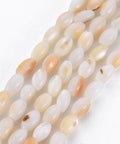 LINEN Natural Freshwater Shell Beads Strands, Rice, 5x3mm, (39.5~40cm) Natural Freshwater Shell Beads Strands, Rice, 5x3mm, (39.5~40cm)