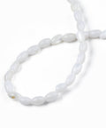 WHITE Natural Freshwater Shell Beads Strands, Rice, 5x3mm, (39.5~40cm) Natural Freshwater Shell Beads Strands, Rice, 5x3mm, (39.5~40cm)