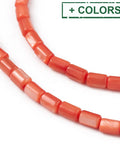 Natural Freshwater Shell Column Beads, Dyed Shell Bead Strands, 4.8x3mm Natural Freshwater Shell Column Beads, Dyed Shell Bead Strands, 4.8x3mm