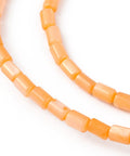 ORANGE Natural Freshwater Shell Column Beads, Dyed Shell Bead Strands, 4.8x3mm Natural Freshwater Shell Column Beads, Dyed Shell Bead Strands, 4.8x3mm