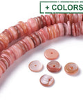 Natural Freshwater Shell Heishi Beads, Disc Bead Strands, 8mm Natural Freshwater Shell Heishi Beads, Disc Bead Strands, 8mm