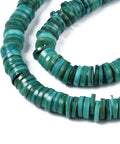 LIGHT SEA GREEN Natural Freshwater Shell Heishi Beads, Disc Bead Strands, 8mm Natural Freshwater Shell Heishi Beads, Disc Bead Strands, 8mm