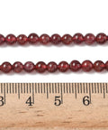 Natural Garnet Round Beads Strand – 4–4.5mm Genuine Gemstone Beads Natural Garnet Round Beads Strand – 4–4.5mm Genuine Gemstone Beads