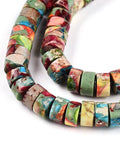 Natural Imperial Jasper Heishi Beads Strand – Colorful Dyed Disc Gemstone Beads 6–6.5mm Natural Imperial Jasper Heishi Beads Strand – Colorful Dyed Disc Gemstone Beads 6–6.5mm