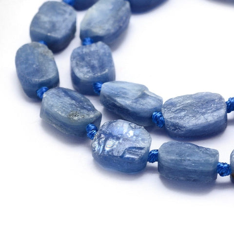 Natural Kyanite/Cyanite/Disthene, Flat Slab Beads, Nuggets, Frosted 6-13mm wide, 8-23mm long Natural Kyanite/Cyanite/Disthene, Flat Slab Beads, Nuggets, Frosted 6-13mm wide, 8-23mm long