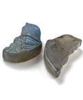 Natural Labradorite Carved Cabochons, Butterfly Wing Natural Labradorite Butterfly Wing Carved Cabochons – Flashy Gemstone for Jewelry Making