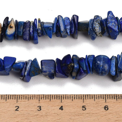 Natural Lapis Lazuli Chip Beads Strand – 40cm Natural Lapis Lazuli Chip Beads Strand 40cm | BalzarCrafts