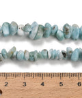 Natural Larimar Chip Beads Strand – 5~11mm, 40cm Natural Larimar Chip Beads Strand – 5~11mm, 40cm