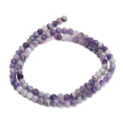 Natural Lavender Amethyst Faceted Round Beads – 4mm Natural Lavender Amethyst Faceted Round Beads – 4mm