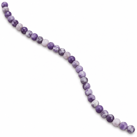 Natural Lavender Amethyst Faceted Round Beads – 4mm Natural Lavender Amethyst Faceted Round Beads – 4mm