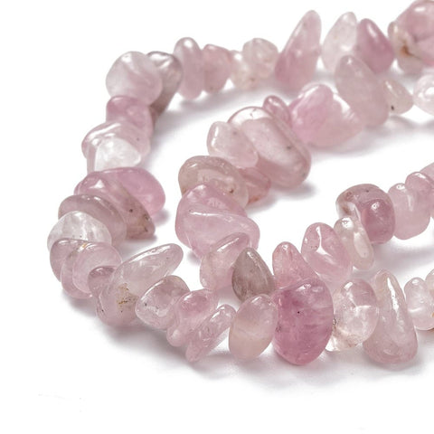 Natural Madagascar Rose Quartz Chip Beads Strand – 5~11mm, 80~81cm Natural Madagascar Rose Quartz Chip Beads Strand