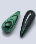 Natural Malachite Beads, Half Drilled, Drop 10x28mm Natural Malachite Beads, Half Drilled, Drop 10x28mm