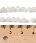 Natural Moonstone Round Faceted Beads Strand – 4mm, 38~39cm Natural Moonstone Round Faceted Beads Strand – 4mm, 38~39cm
