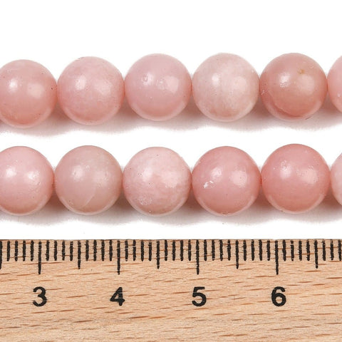 Natural Pink Opal Beads Strand, Smooth Round 8.5~9mm Natural Pink Opal Beads Strand, Smooth Round 8.5~9mm