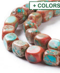 Natural Regalite Imperial Jasper, Sea Sediment Jasper Bead Strands, Dyed Natural Regalite Imperial Jasper, Sea Sediment Jasper Bead Strands, Dyed